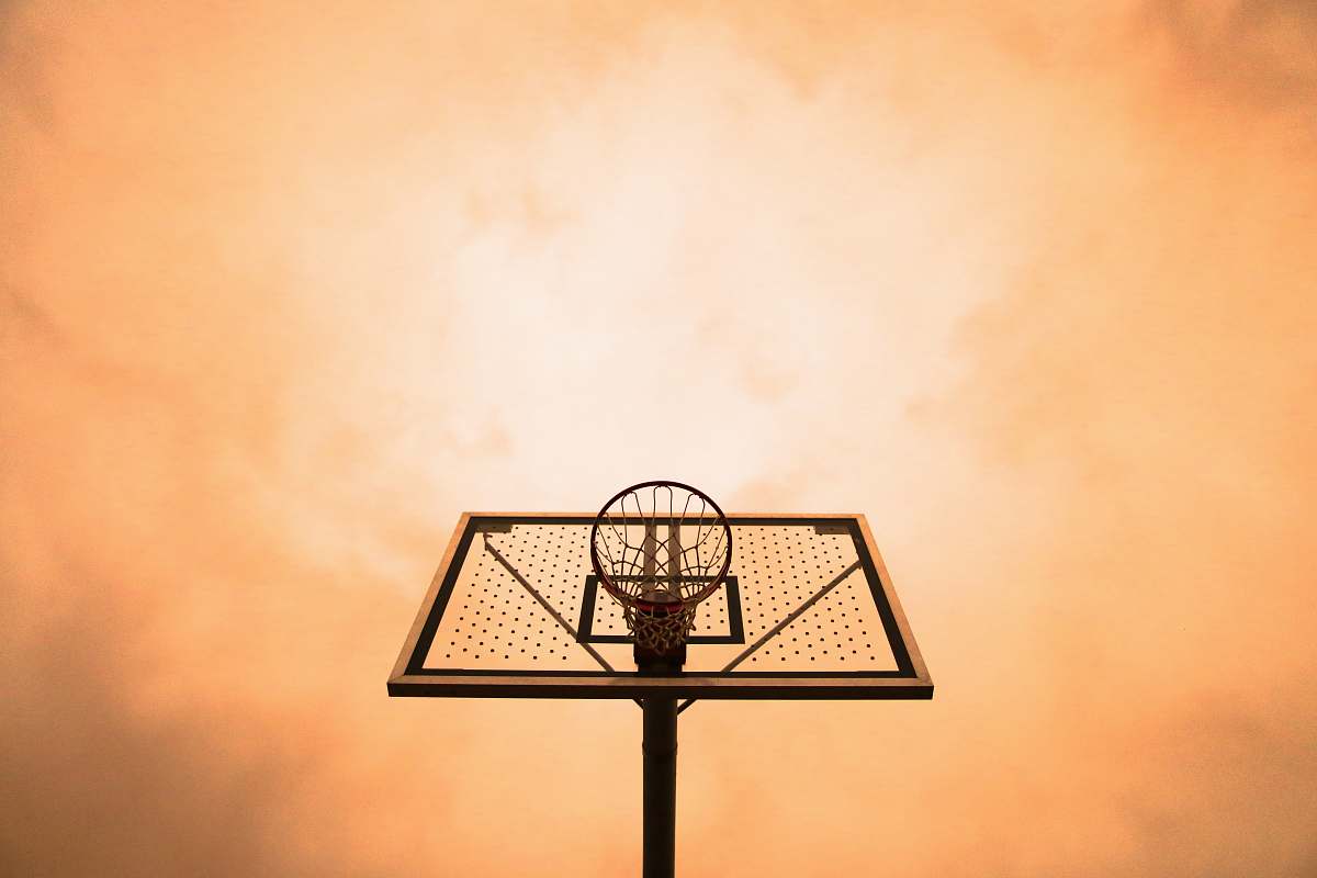 north end low angle photo ofd black basketball hoop boston